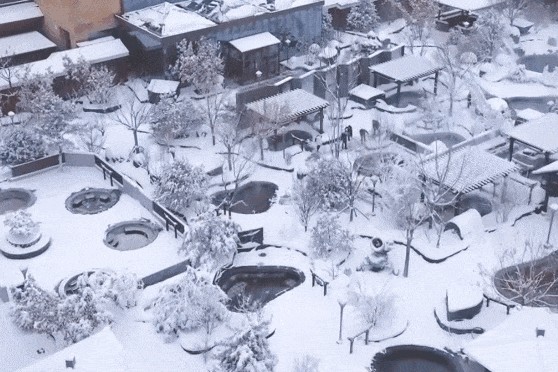 河北旅游：雪中泡泉沉浸式SPA华中小镇赏雪游玩度假全攻略